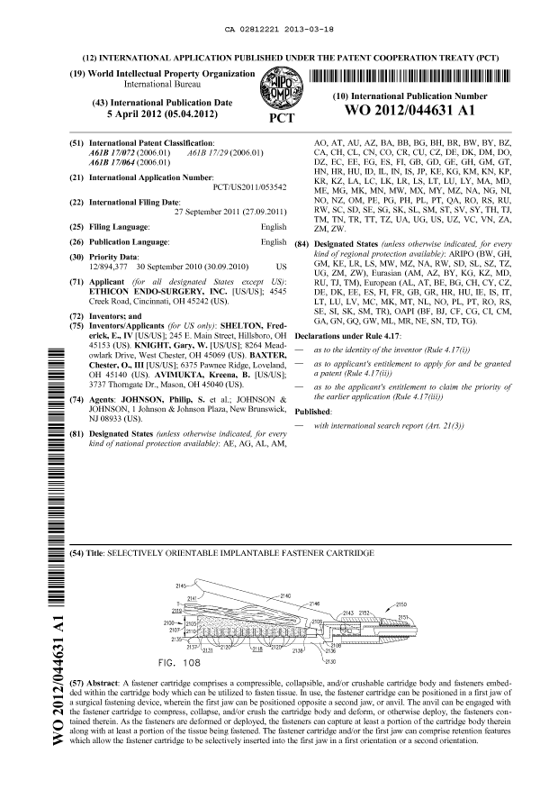Document de brevet canadien 2812221. Abrégé 20130318. Image 1 de 1