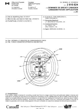 Canadian Patent Document 2816624. Cover Page 20131225. Image 1 of 1