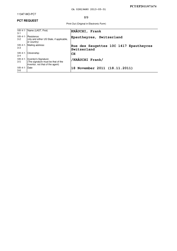 Canadian Patent Document 2819480. PCT 20130531. Image 15 of 15