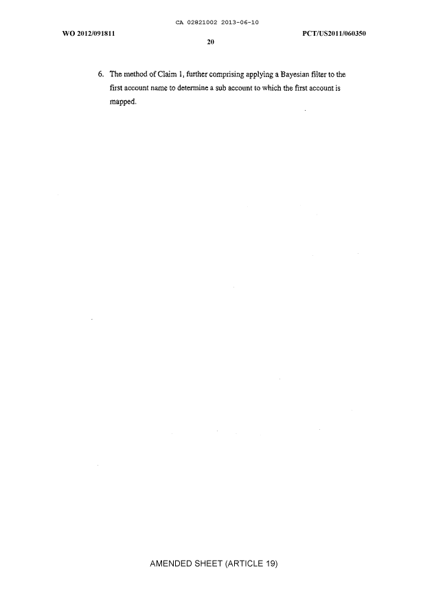 Document de brevet canadien 2821002. Revendications 20121210. Image 2 de 5