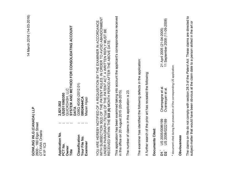 Document de brevet canadien 2821002. Poursuite-Amendment 20151214. Image 1 de 3