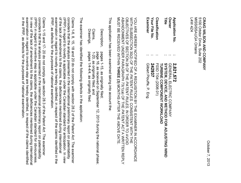 Document de brevet canadien 2821572. Poursuite-Amendment 20121207. Image 1 de 2