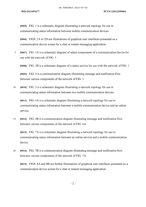 Canadian Patent Document 2823810. Description 20130704. Image 2 of 64