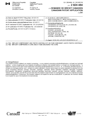 Canadian Patent Document 2824484. Cover Page 20121201. Image 1 of 2