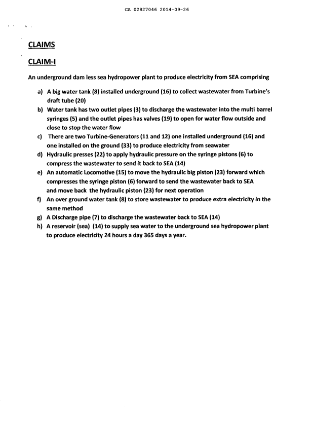 Document de brevet canadien 2827046. Revendications 20131226. Image 1 de 1