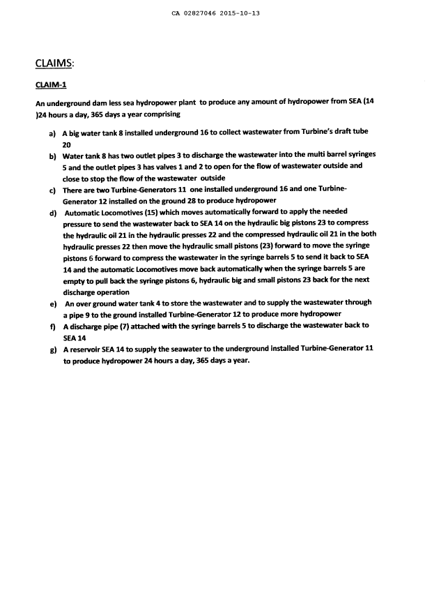Document de brevet canadien 2827046. Revendications 20141213. Image 1 de 1