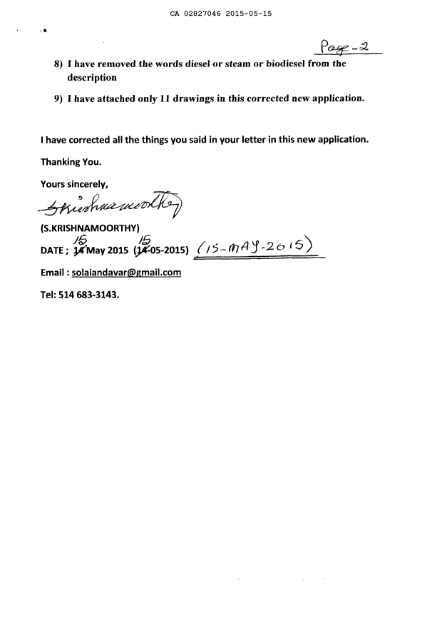 Canadian Patent Document 2827046. Prosecution-Amendment 20141215. Image 2 of 25
