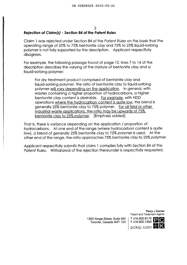 Document de brevet canadien 2828325. Poursuite-Amendment 20141221. Image 3 de 7