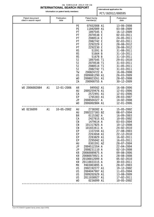 Document de brevet canadien 2831218. PCT 20121224. Image 13 de 13
