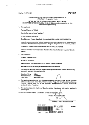 Document de brevet canadien 2831218. Cession 20121224. Image 4 de 4