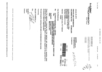 Canadian Patent Document 2831621. Correspondence 20141228. Image 1 of 5