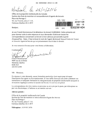 Canadian Patent Document 2832642. Correspondence 20151228. Image 1 of 1