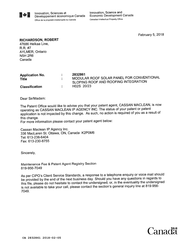 Canadian Patent Document 2832861. Correspondence 20171205. Image 1 of 1