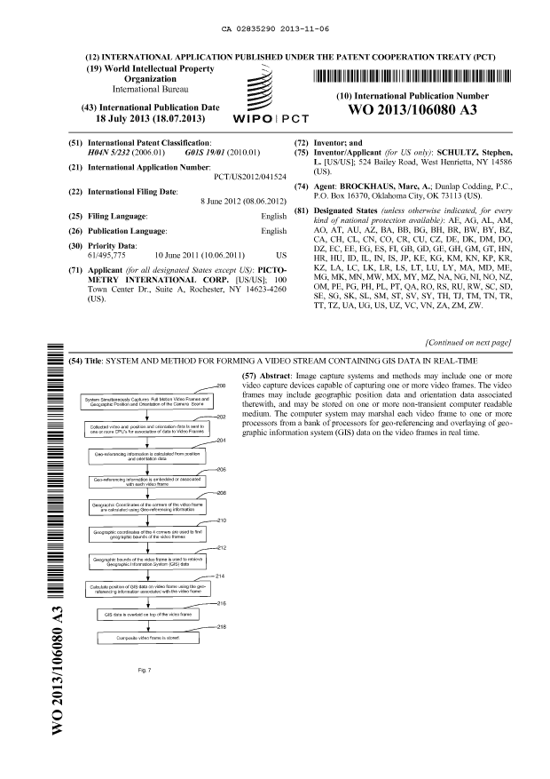 Document de brevet canadien 2835290. Abrégé 20131106. Image 1 de 2