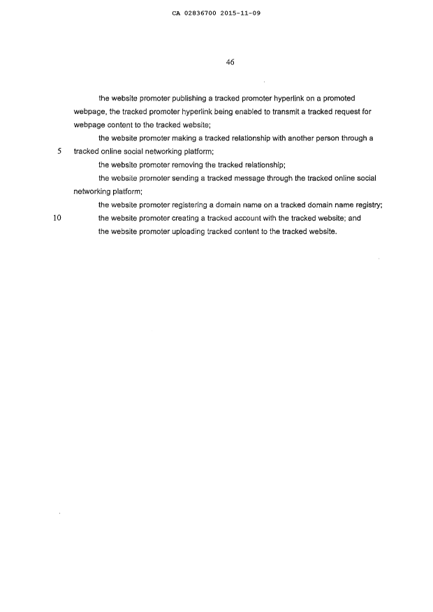 Canadian Patent Document 2836700. Claims 20141209. Image 6 of 6