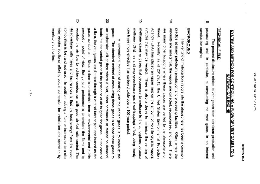 Document de brevet canadien 2838150. Description 20121223. Image 1 de 20