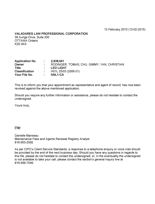 Canadian Patent Document 2838641. Correspondence 20141213. Image 1 of 1