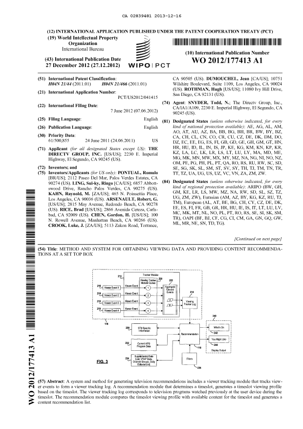 Document de brevet canadien 2839481. Abrégé 20131216. Image 1 de 2