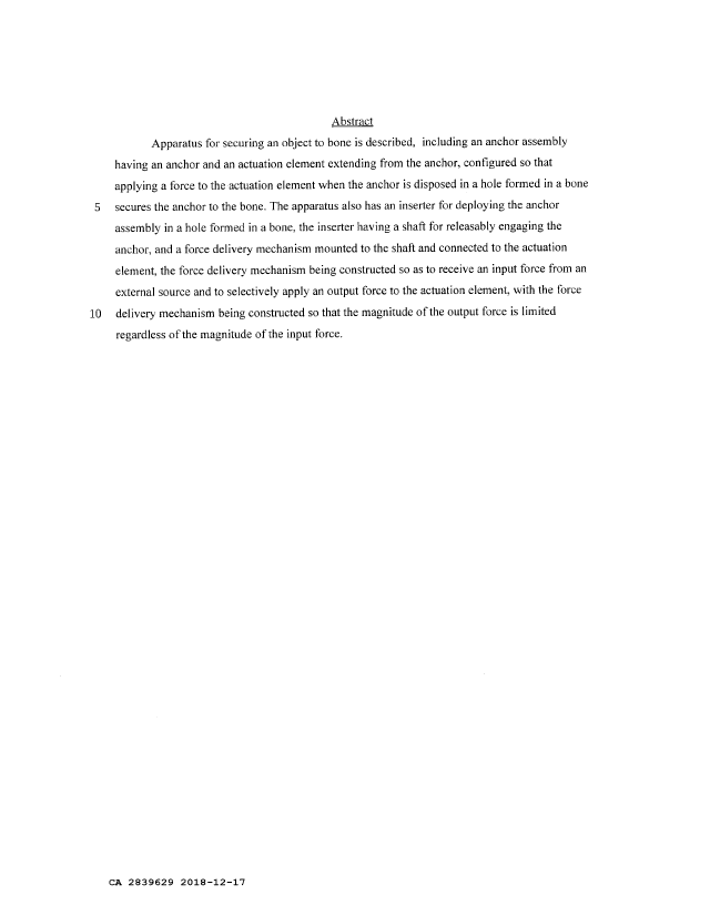 Document de brevet canadien 2839629. Abrégé 20181217. Image 1 de 1