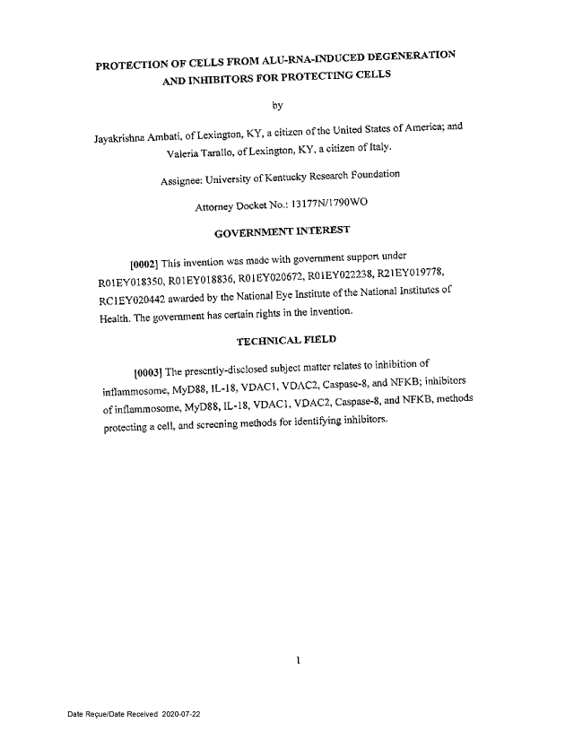 Document de brevet canadien 2842034. Description 20200722. Image 1 de 69