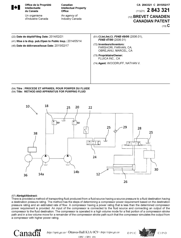 Canadian Patent Document 2843321. Cover Page 20141203. Image 1 of 1