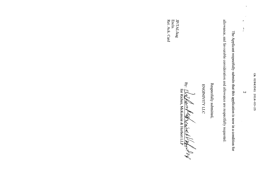 Canadian Patent Document 2843561. Prosecution-Amendment 20131225. Image 2 of 2
