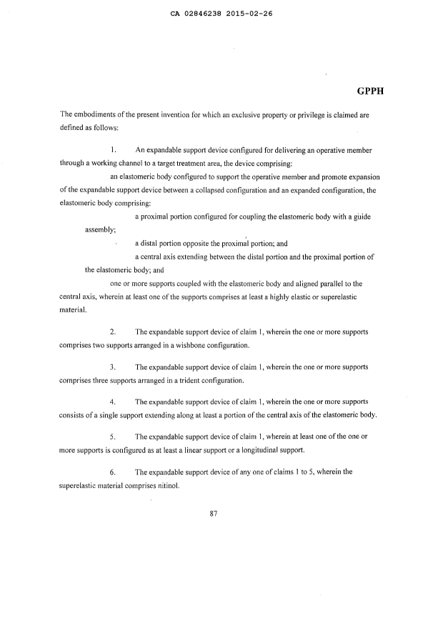 Document de brevet canadien 2846238. Revendications 20141226. Image 1 de 4