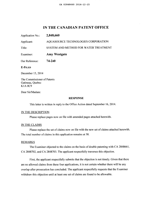 Canadian Patent Document 2848660. Prosecution-Amendment 20141215. Image 2 of 22