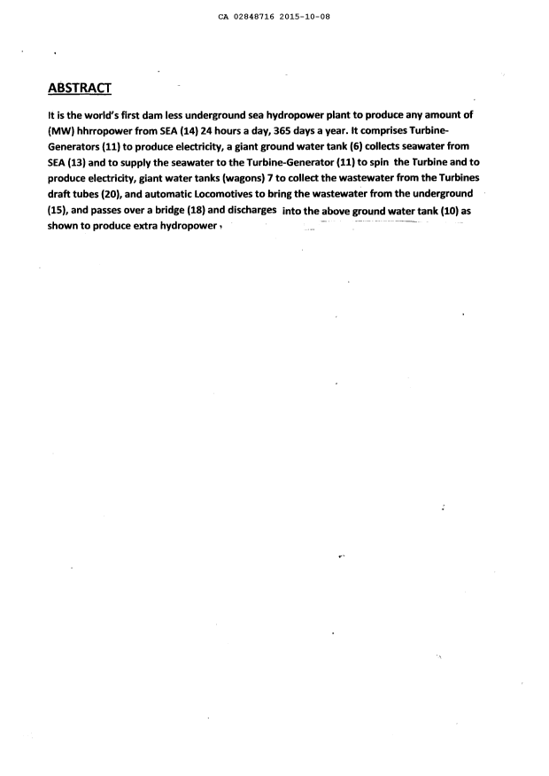 Document de brevet canadien 2848716. Abrégé 20141208. Image 1 de 1