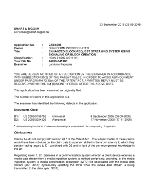 Canadian Patent Document 2854008. Prosecution-Amendment 20141223. Image 1 of 4