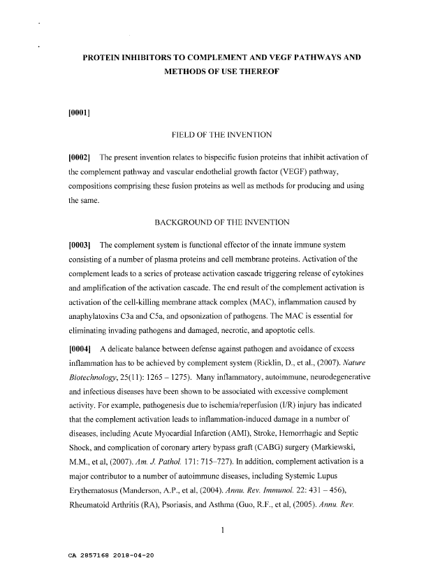 Canadian Patent Document 2857168. Description 20190424. Image 1 of 92