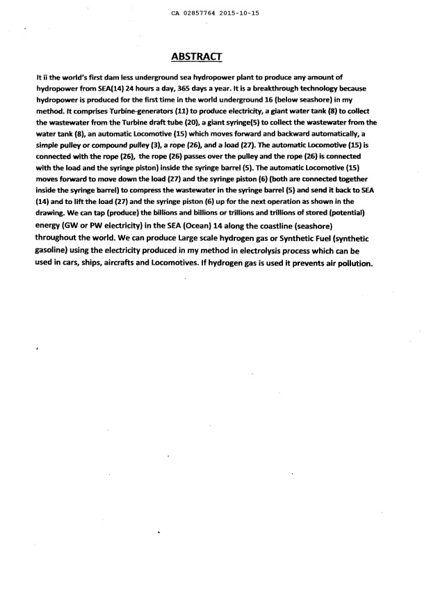 Document de brevet canadien 2857764. Abrégé 20141215. Image 1 de 1