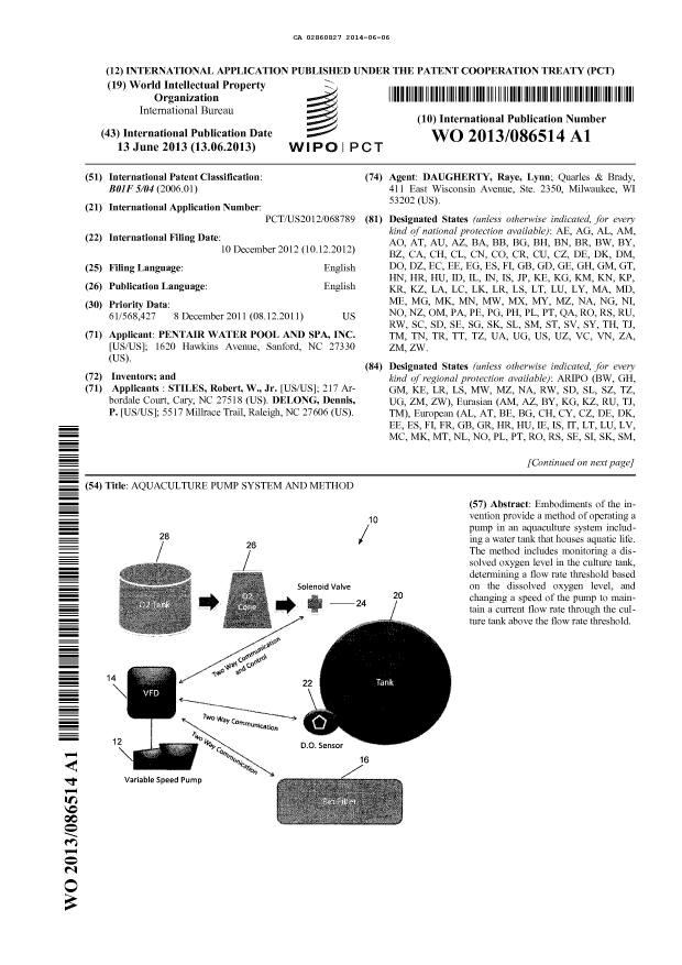 Document de brevet canadien 2860827. Abrégé 20140606. Image 1 de 2