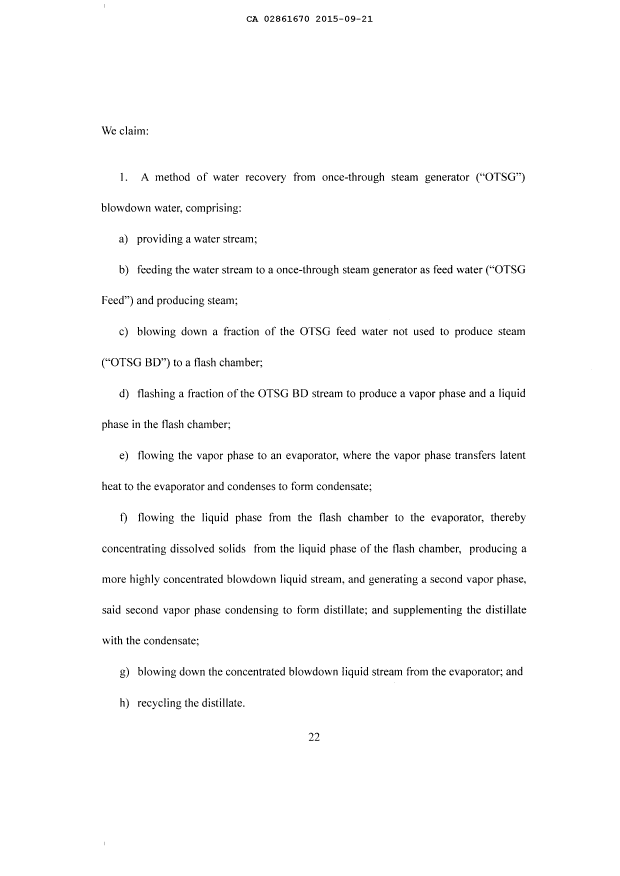 Document de brevet canadien 2861670. Revendications 20141221. Image 1 de 5