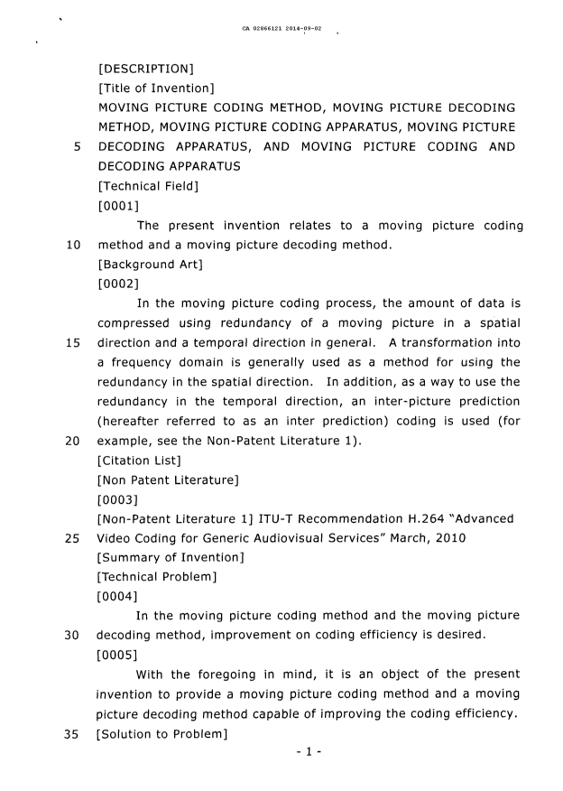 Canadian Patent Document 2866121. Description 20140902. Image 1 of 94