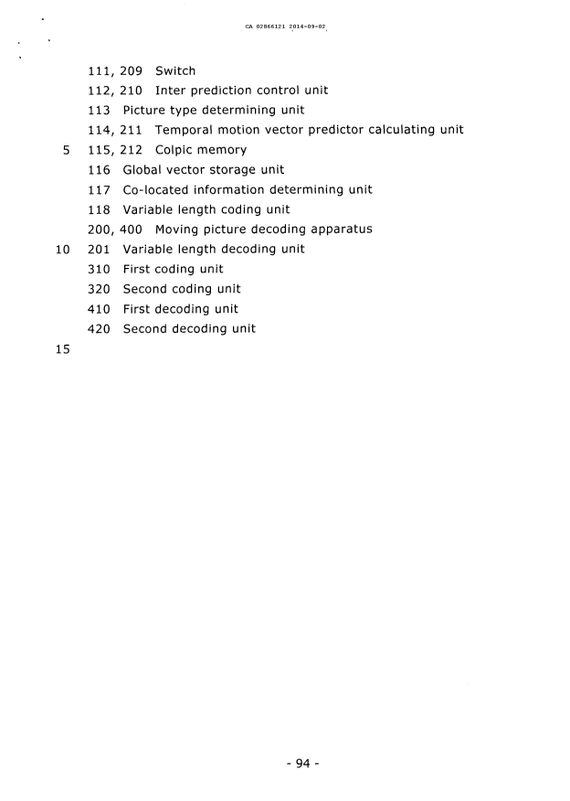 Canadian Patent Document 2866121. Description 20140902. Image 94 of 94