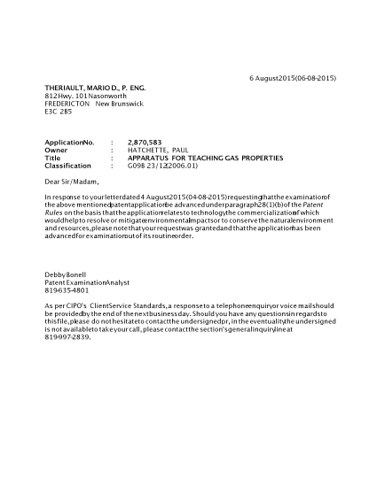 Canadian Patent Document 2870583. Prosecution-Amendment 20141206. Image 1 of 1