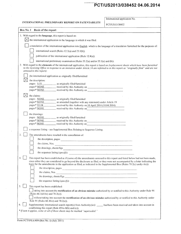 Document de brevet canadien 2870758. PCT 20131214. Image 2 de 36
