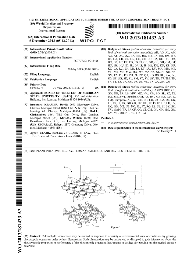 Document de brevet canadien 2874853. Abrégé 20131226. Image 1 de 1