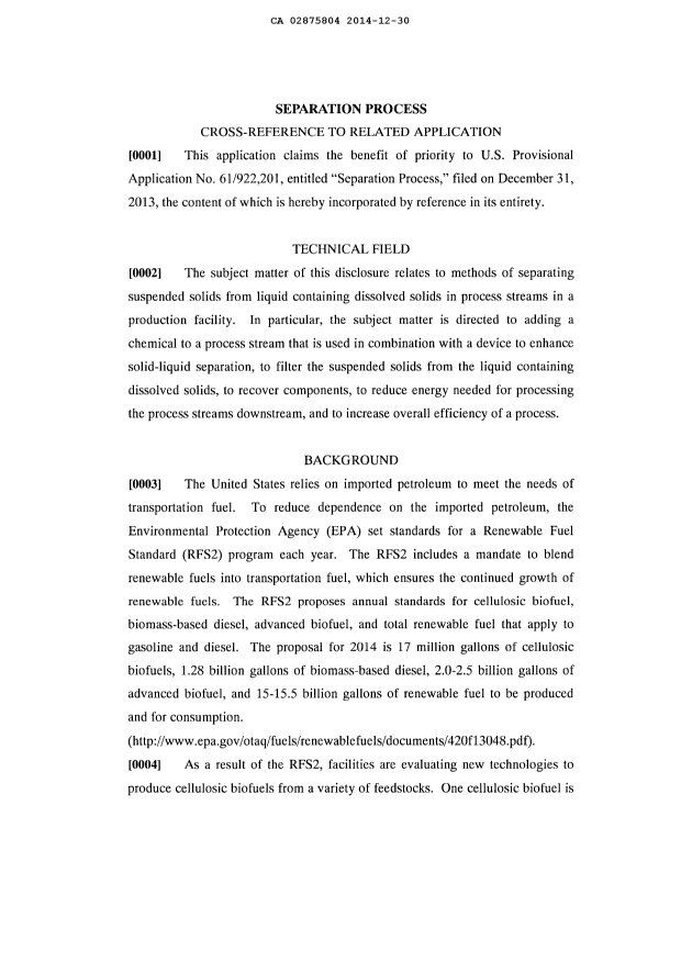 Document de brevet canadien 2875804. Description 20131230. Image 1 de 27