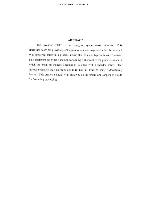 Document de brevet canadien 2875804. Abrégé 20141216. Image 1 de 1