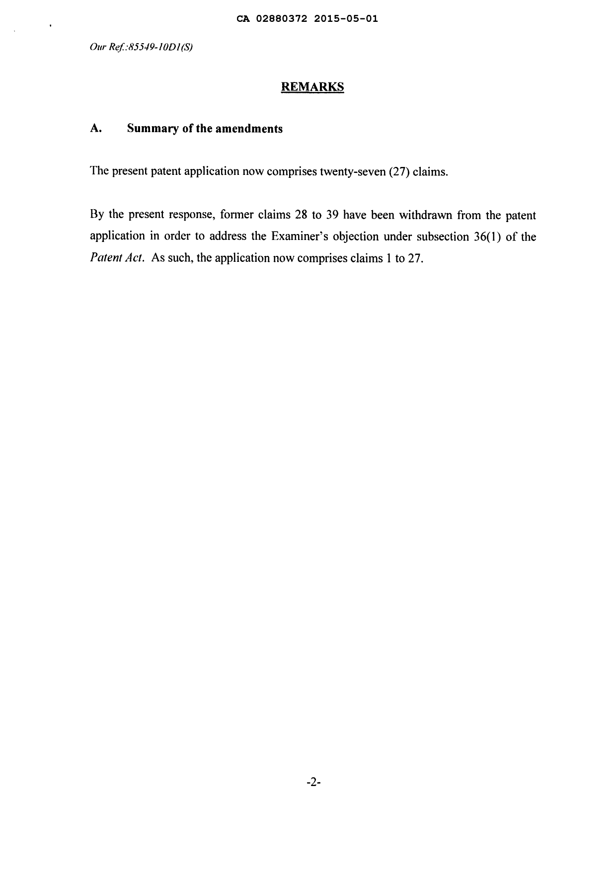 Canadian Patent Document 2880372. Prosecution-Amendment 20141201. Image 2 of 12