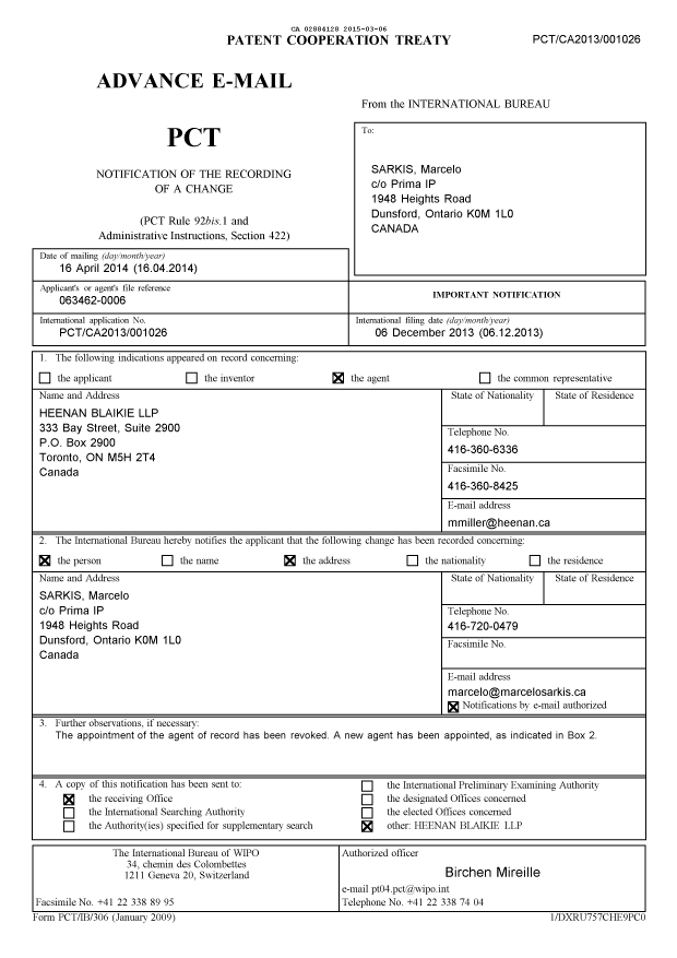 Document de brevet canadien 2884128. PCT 20141206. Image 1 de 12