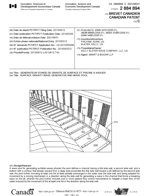 Document de brevet canadien 2884894. Page couverture 20210802. Image 1 de 1
