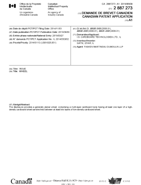 Canadian Patent Document 2887273. Cover Page 20141209. Image 1 of 1