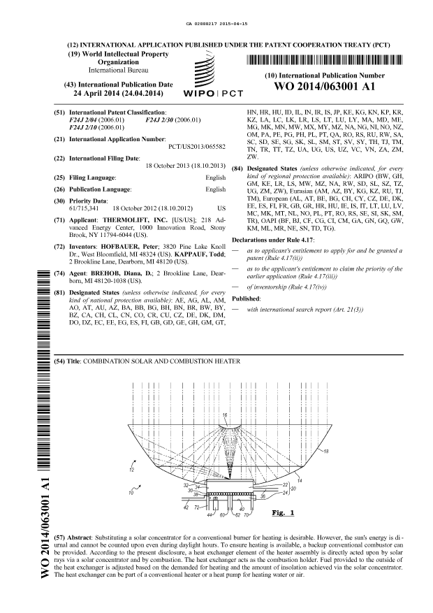 Document de brevet canadien 2888217. Abrégé 20141215. Image 1 de 1