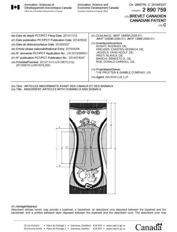 Canadian Patent Document 2890759. Cover Page 20180228. Image 1 of 2