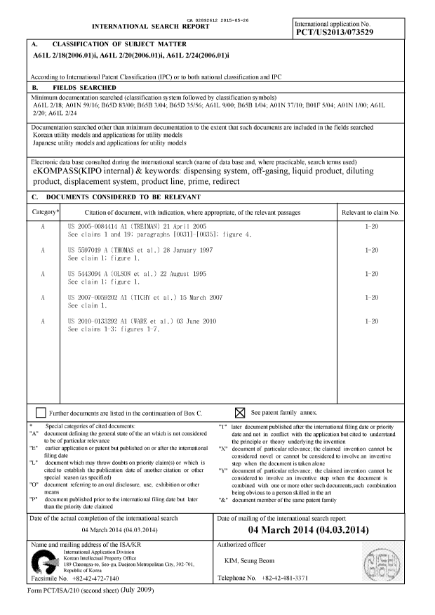 Document de brevet canadien 2892612. PCT 20150526. Image 1 de 5