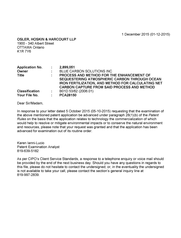 Canadian Patent Document 2899051. Prosecution-Amendment 20141201. Image 1 of 1