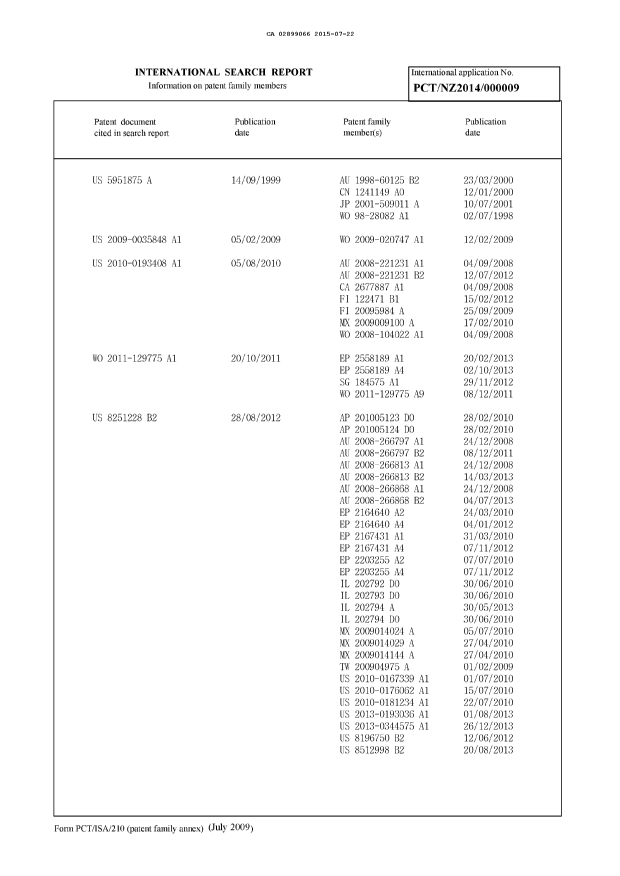 Document de brevet canadien 2899066. PCT 20141222. Image 2 de 3